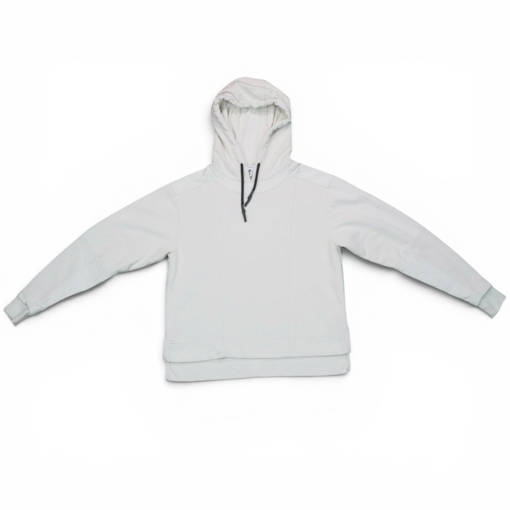 Reiss Edel Hoodie Sweatshirt Cream Ivory Pullover Funnel Neck Women's‎ S